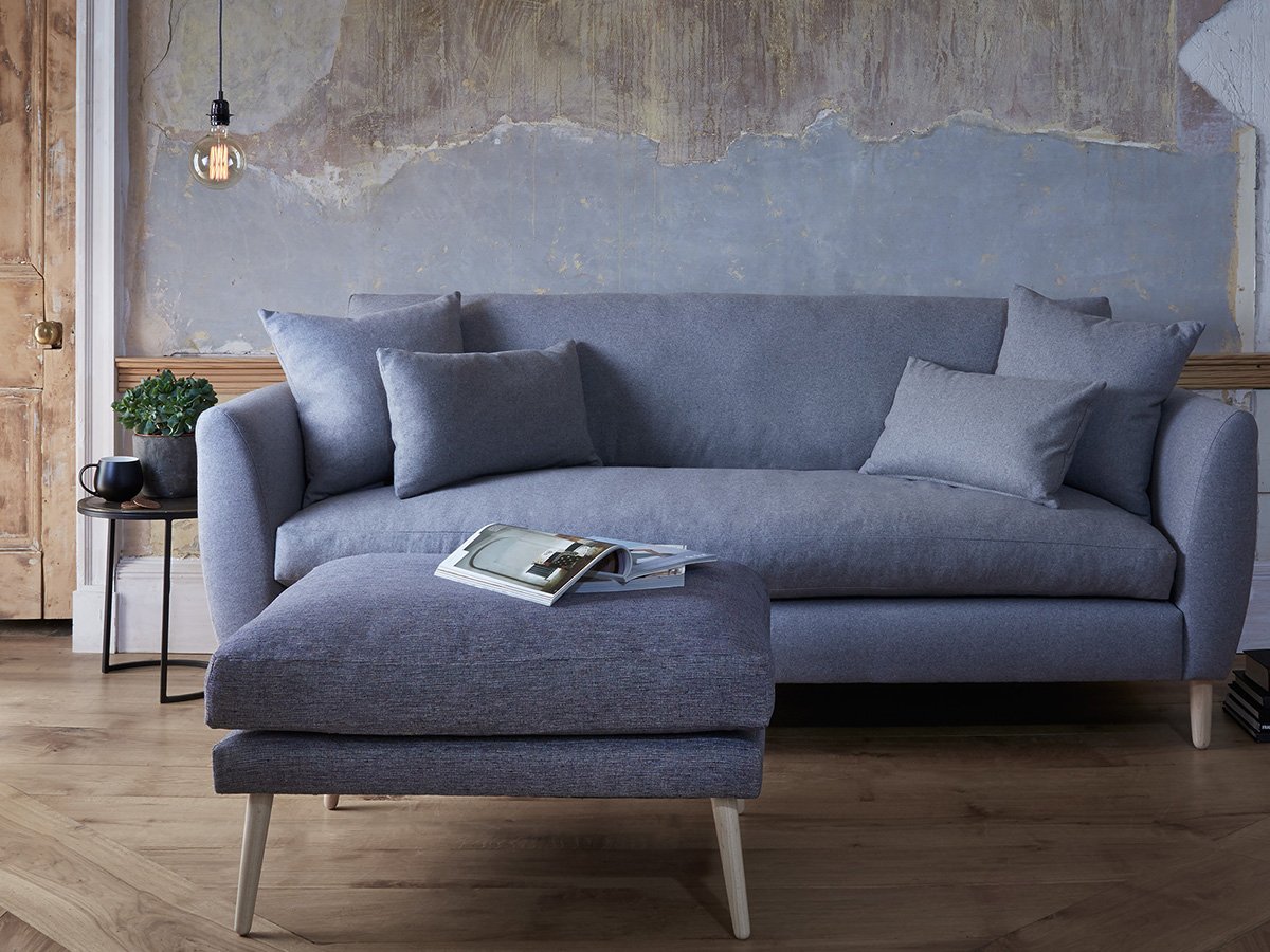 Meet our new Eliot footstool, the easy-going all-rounder. With it's feather-filled pillow-style top, it doubles up as a comfortable place to perch. goo.gl/wuSjUD