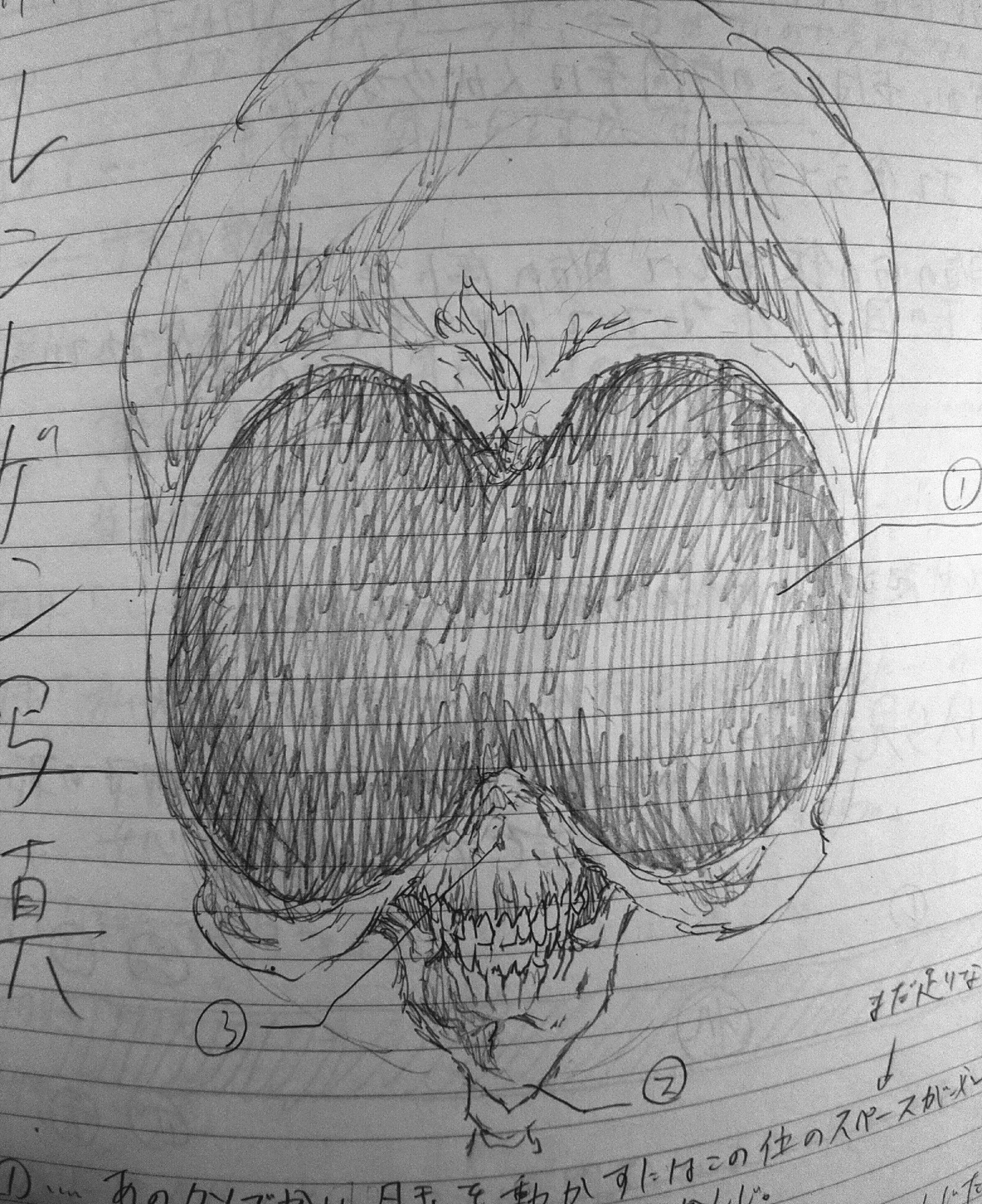 Yu Ki Carnage Society 中学の時に描いた少女漫画キャラのレントゲン写真が怖かった