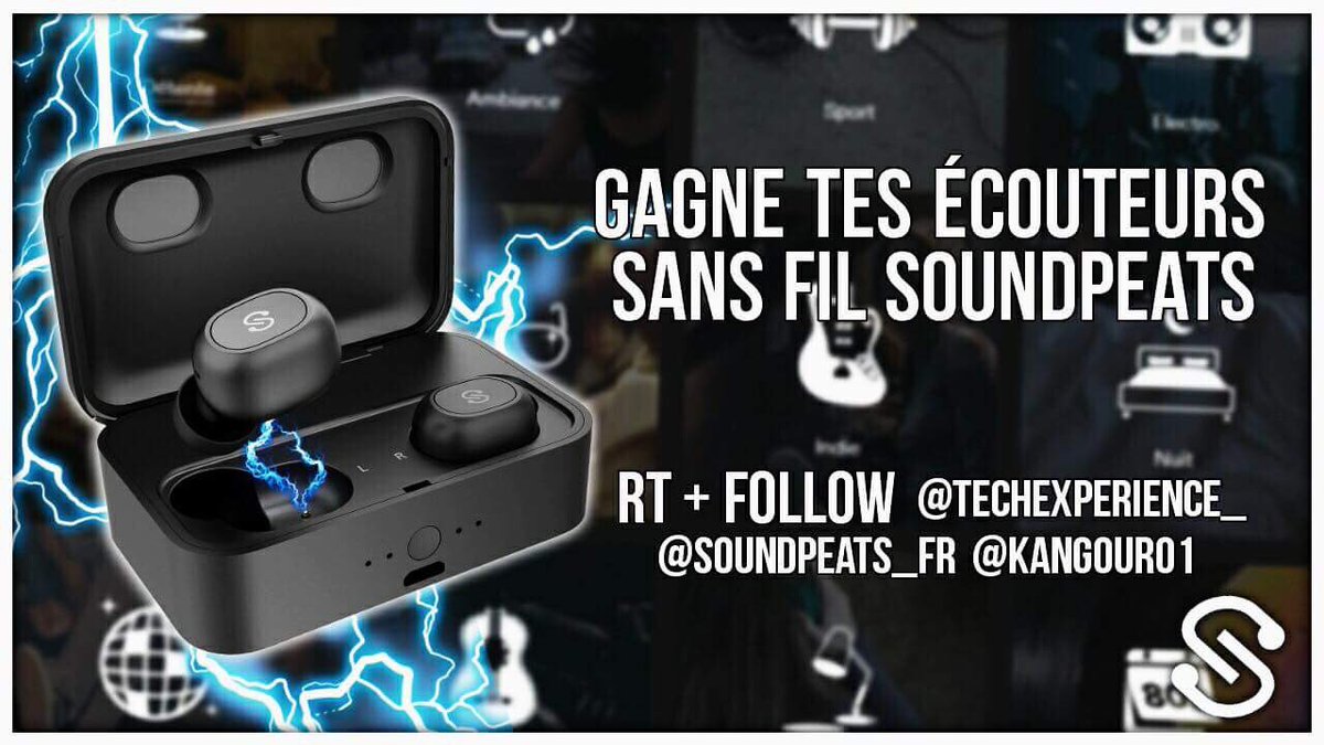 KangouRo1's tweet photo. 🎁 NEW #CONCOURS #GIVEAWAY #HighTech 🎁

🔥GAGNE DES ÉCOUTEURS BLUETOOTH SANS FIL Q32 #SOUNDPEATS 🔥

1️⃣ Suivre @SoundPEATS_FR 
@TechExperience_ &amp; @KangouRo1

2️⃣ #RT le post

3️⃣ Visite : https://t.co/E6asi6Qd7A

🍀Tirage le 10 août à 21h🍀 https://t.co/8GpRlzoYdb