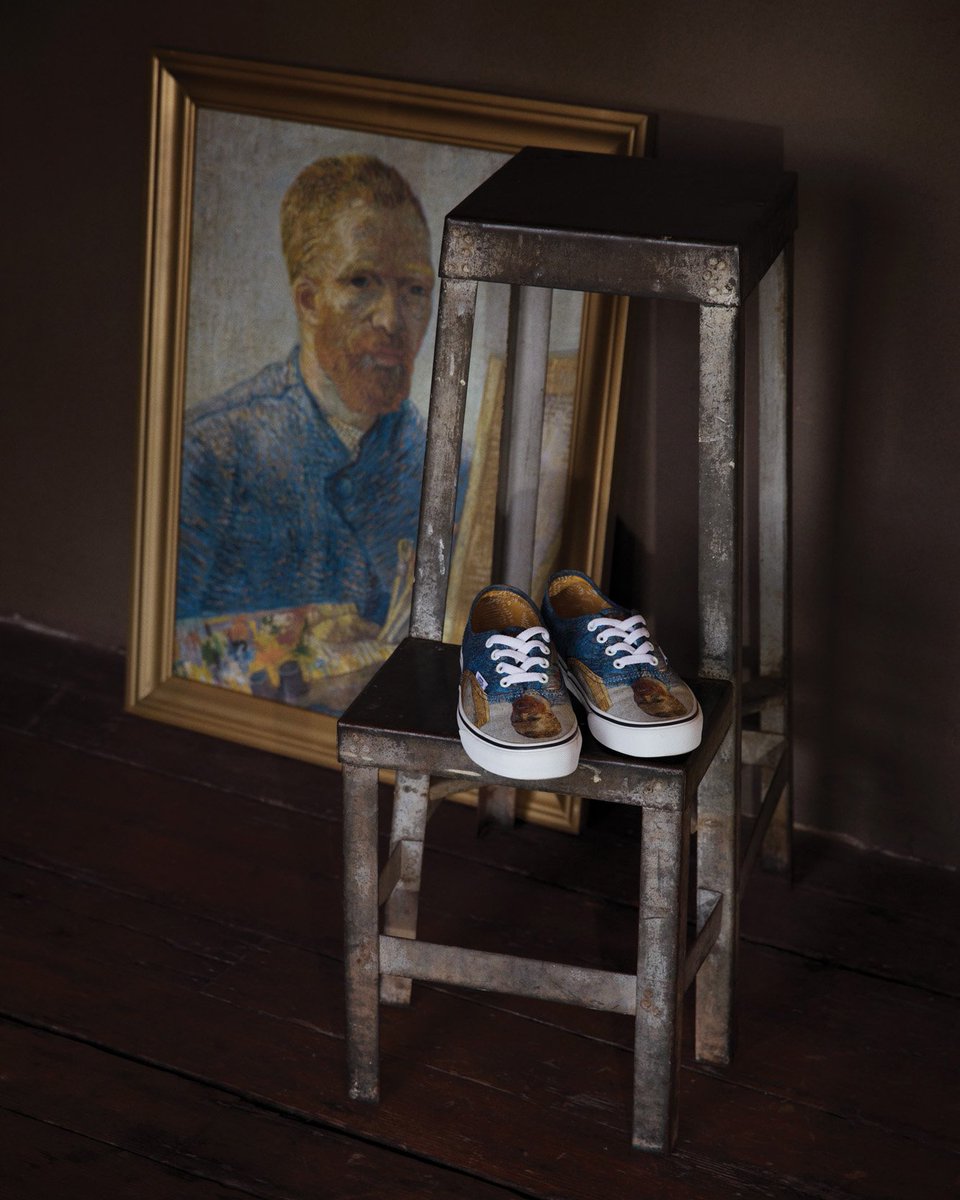 Vans's tweet image. The Vans x @VanGoghMuseum collection arrives soon. Sign up for updates and be the first to know at vans.com/vangogh