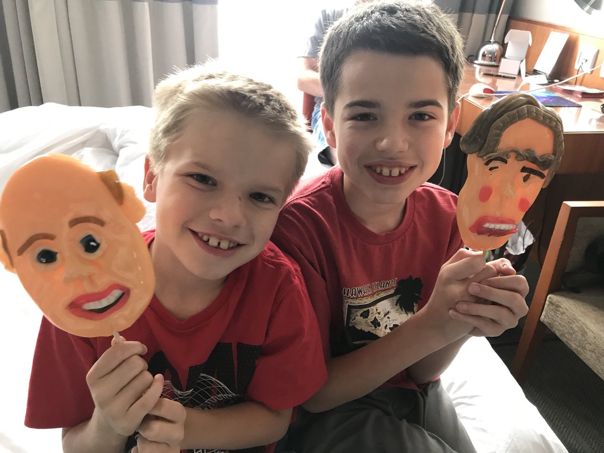JakeandTyGames's tweet photo. We made our very own candy lollipop faces at the @SpunCandyUK shop in Great Britain! Whose faces in our family do you think we made? https://t.co/RonKqYtHkM