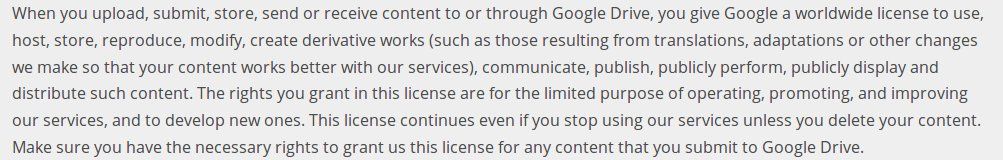 Nextclouders's tweet photo. From @SwitchingSocial: #GoogleDrive lets Google read &amp; copy your files, pass them around, make derivative works, even publish them! 😟 Check the terms you agreed to...
Time for #selfhosting #nextcloud https://t.co/SuFu188rnS #Privacy #DeleteGoogle https://t.co/fL2M4RuIa2