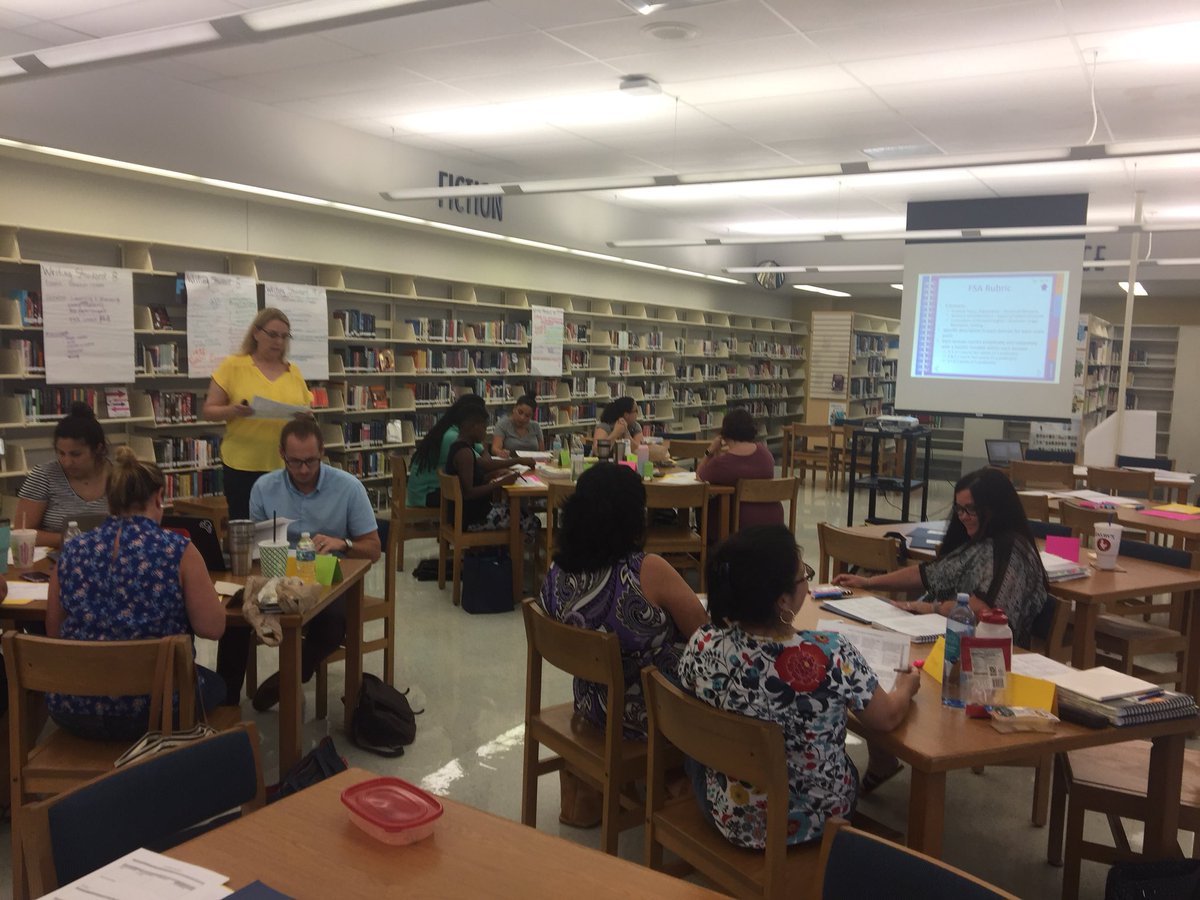 High school reading coaches and teachers analyzing the FSA writing rubric! Very informative on high expectations! <a href="/HillsboroughSch/">Hillsborough Schools</a> <a href="/Jeff_Eakins/">Jeff Eakins</a>