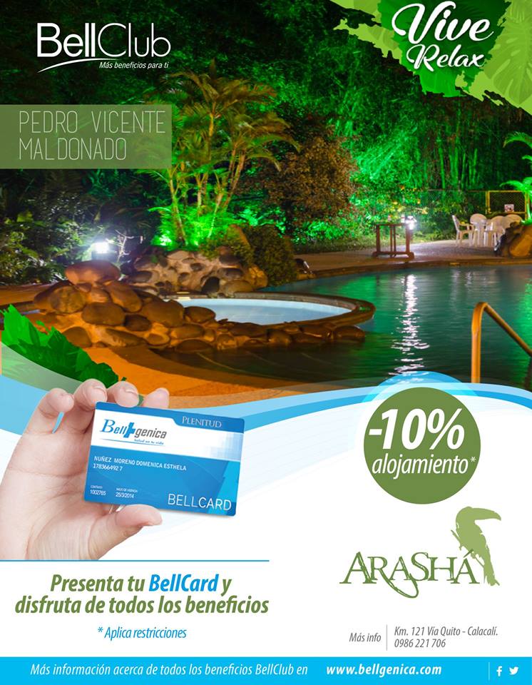 Bellgenica's tweet photo. VIVE RELAX, VIVE NATURAL!!!
Vive la mejor experiencia natural en #arasháresort &amp; Spa, un lugar para el descanso y el relax.  ¡Vive Arashá! Tan sólo presenta tu #BellCard y disfruta de todas las promociones y descuentos en Arashá Resort &amp; Spa, el lugar más increíble y tranquilo. https://t.co/4hU3uOqNnv