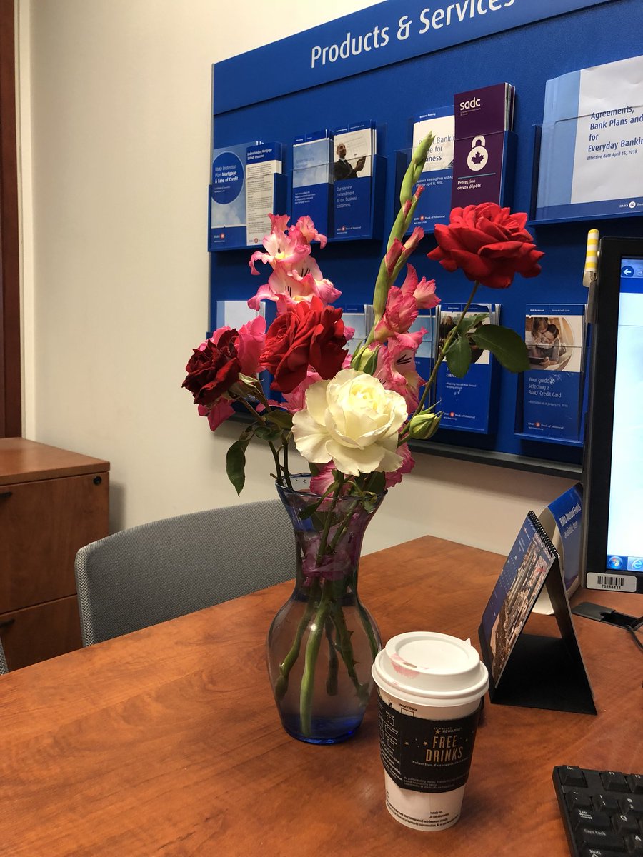 When your colleague brings you hand picked flowers from her garden... I have the best coworkers 😍 #BMOLIFE