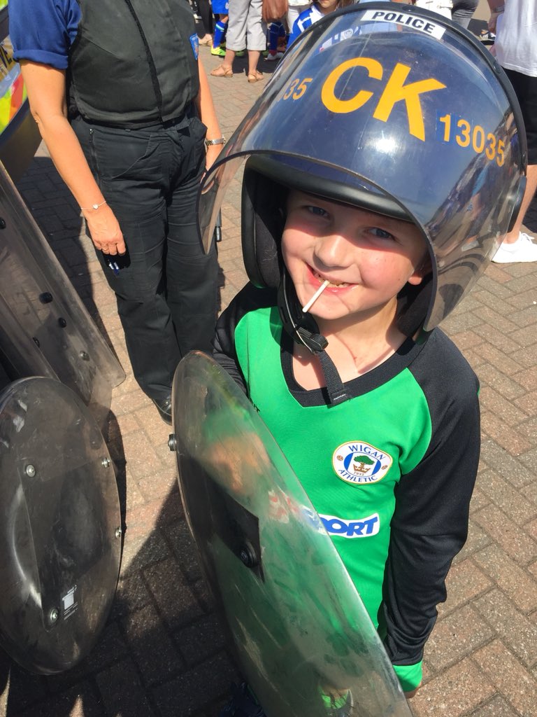Sh_macca's tweet photo. @LaticsOfficial @LaticsCommunity @GMPWigan we had a great time at #LaticsOpenDay #wafc https://t.co/zJB68XU7U8