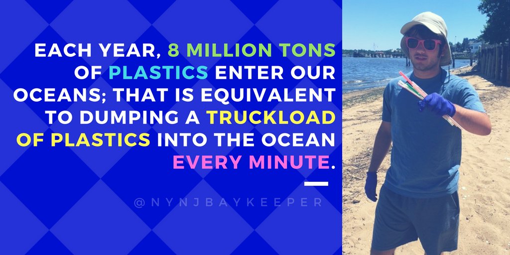 NYNJBaykeeper's tweet photo. Emerging research is showing us that we cannot keep ignoring how harmful our consumption habits are. Be the solution to plastic pollution - #SayNotToPlastic! #GoStrawless #WaterQualityThursday https://t.co/yxBqvMpa9b