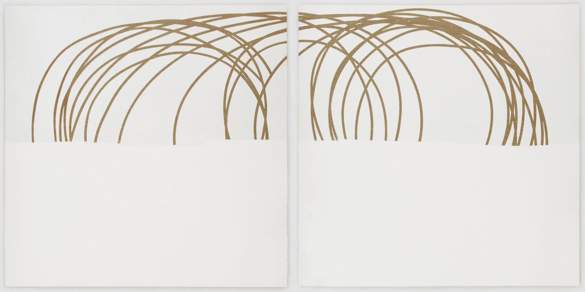 bicyclefineart's tweet photo. “Half Truths (2016) represents a newer conversation in Neal’s work. It is his first work he created utilizing the unprimed linen of his canvas as a medium for his lines." Read more about Neal’s newer and more current direction here: https://t.co/ws7oz04yUb
#nealperbix #art https://t.co/vgJOzxhMG0