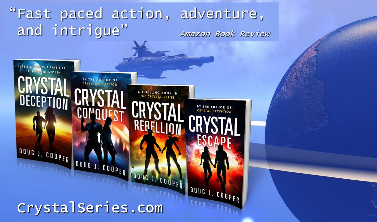 crystalseries's tweet photo. “Captivated trying to figure out what was going to happen next.”
The Crystal Series – futuristic thrill rides
Start with first book CRYSTAL DECEPTION
Series info: https://t.co/fBUJyfeSmb
Buy link: https://t.co/UPQnnh8taL
#kindleunlimited #iartg #asmsg #scifi https://t.co/AziFZpFp89