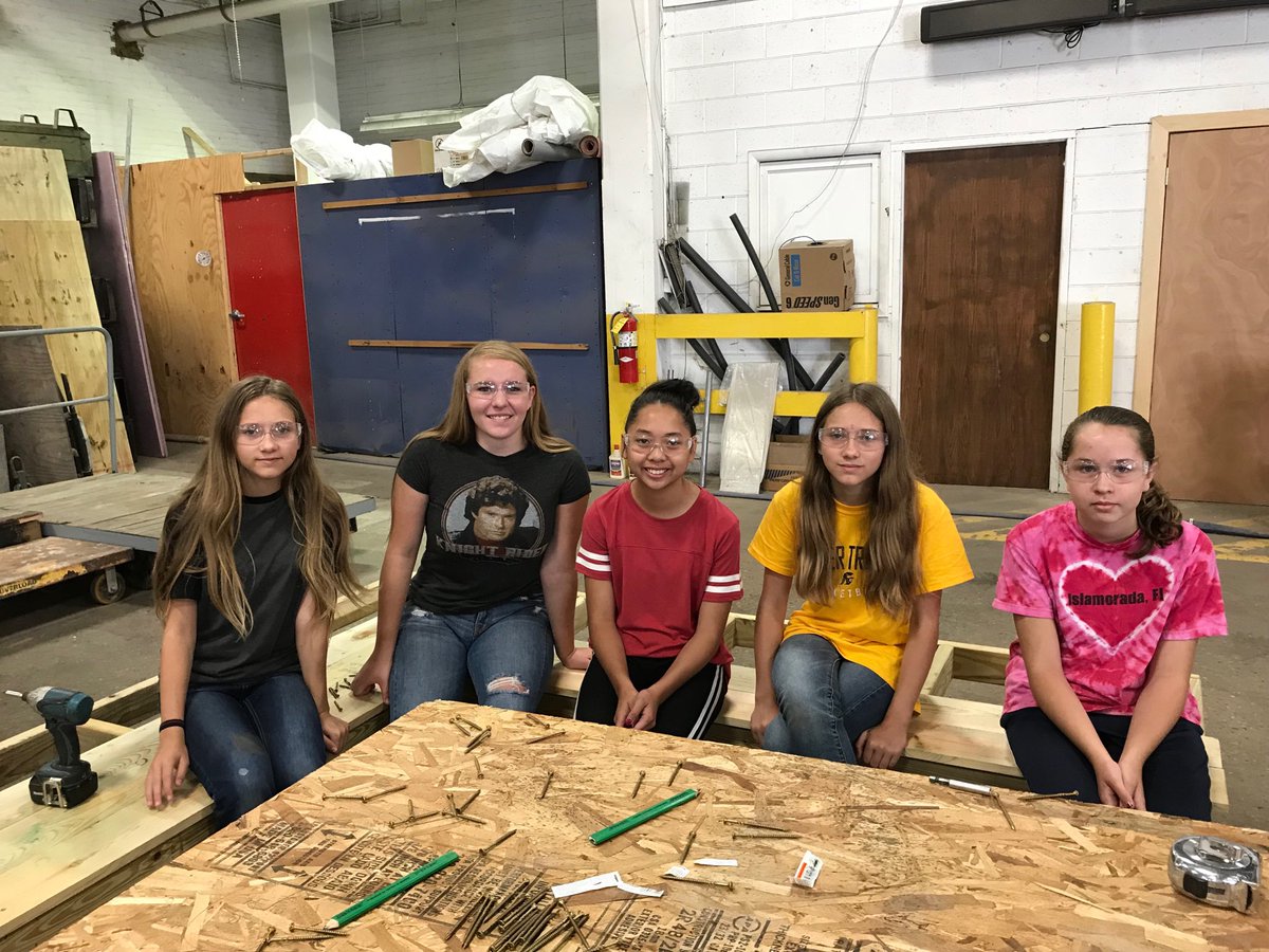 Day 2 of Girls Engineering and Construction! #CareerTek