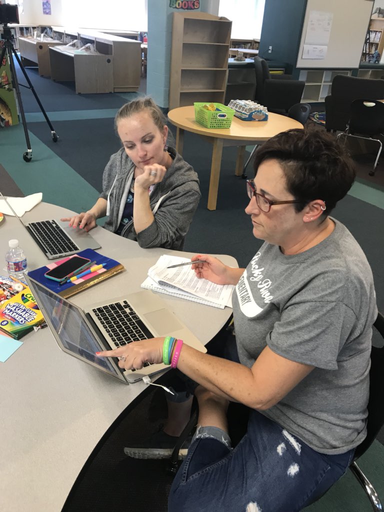 rockyriverelem's tweet photo. Rocky River teachers are hard at work planning awesome math lessons for our new units this year. #RRESSummerPD18 https://t.co/G1I65sMbhk