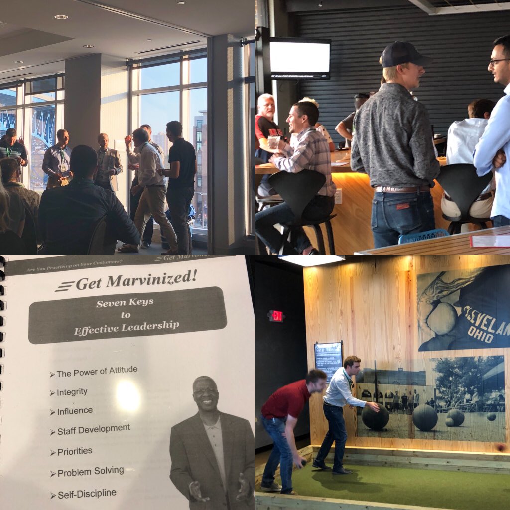 WeAreReMA's tweet photo. The ISRI Northern Ohio Chapter’s #BYAB Event began with networking, team building, and bocce ball! First up today is the Seven Keys to Effective Leadership with Marvin Montgomery! https://t.co/BGPSNn5f4t