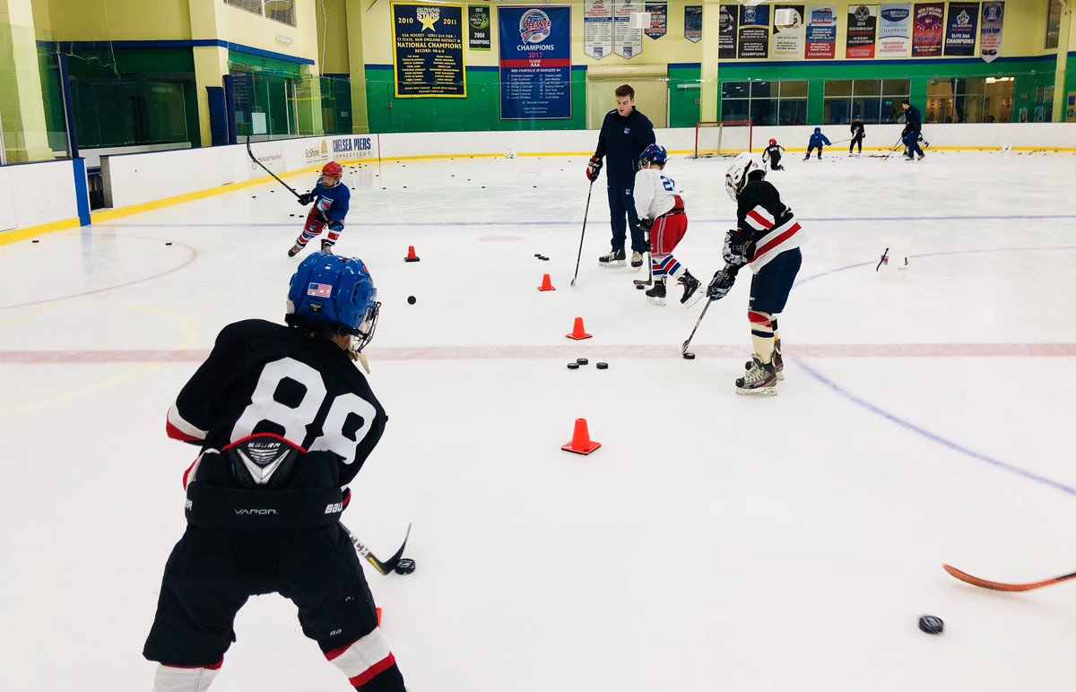 CJRHockey's tweet photo. 2 days into a sold out #SniperCamp and the “complaints” are rolling in... #sorehands #sorewrists - that’s good! New techniques and muscles being used, 100s of pucks shot each day. Learning to shoot & score is HARD WORK and KNOWLEDGE not something you are born with #repetition https://t.co/imtuwL8EMk