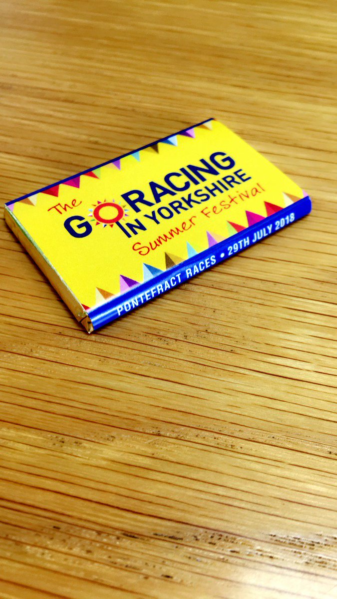ponteraces's tweet photo. ๐Look what we have to give away! The first 500 people through our Premier Enclosure for the @YorkshireRacing Summer Festival Family Day on Sunday 29th July will receive a bespoke chocolate bar to celebrate the weeks racing as part of our #Magic500 promotion! https://t.co/AIxR4lhiHA
