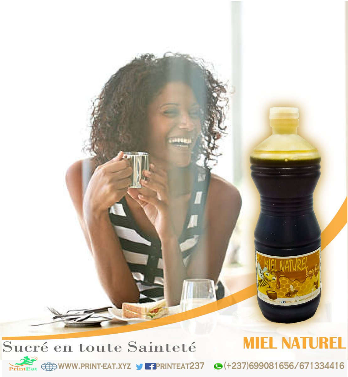 Printeat237's tweet photo. prenez l’habitude de prendre votre déjeune avec du miel naturel très bien pour la santé 😋😋😋
#printeat #bee #santé #Health #fitness #miel https://t.co/2M1sooGbC5