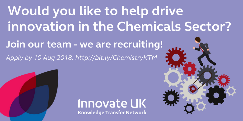 IUK_Connect's tweet photo. Great opportunity for a highly motivated individual to join KTN's #Chemistry Team as Knowledge Transfer Manager for #MaterialsChemistry https://t.co/HZomLCgpZz #formulation #formulatedproducts Deadline: 10th August https://t.co/IleNtttsy4
