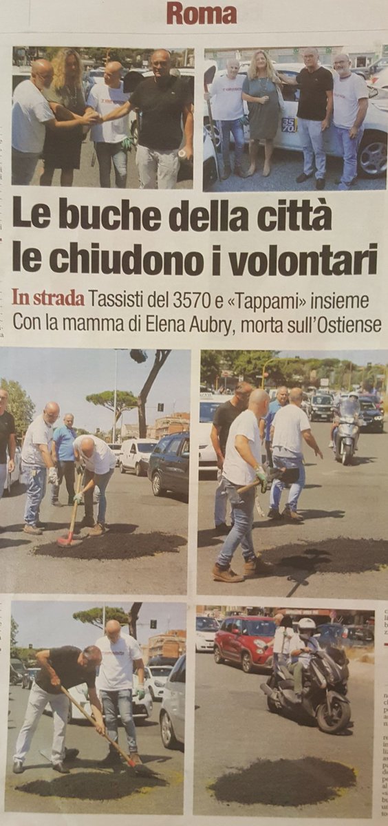 gq_gianni's tweet photo. Certo con il #menefreghismo e #incapacita del #governo a #5stelle di @virginiaraggi l'unico modo x cercare di #tappare qualche buca è farlo da se🤔🤔🤗🤔🤔 #vergognosamentemenefreghisti https://t.co/9tbwlNLlVI