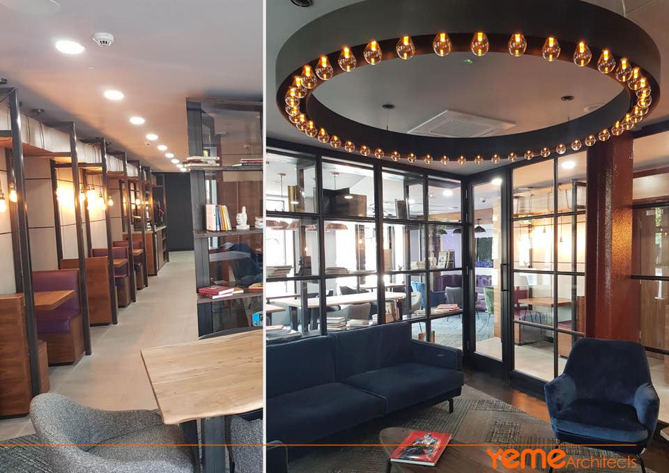 YemeArchitects's tweet photo. It’s fantastic to see one of our (slightly quirky) hotel reception designs come to life in London. #YemeArchitects #funkyarchitects #architects #architecture #madeinbradford #inspiration #funkydesign #cleverarchitects https://t.co/Avriyl0NFg