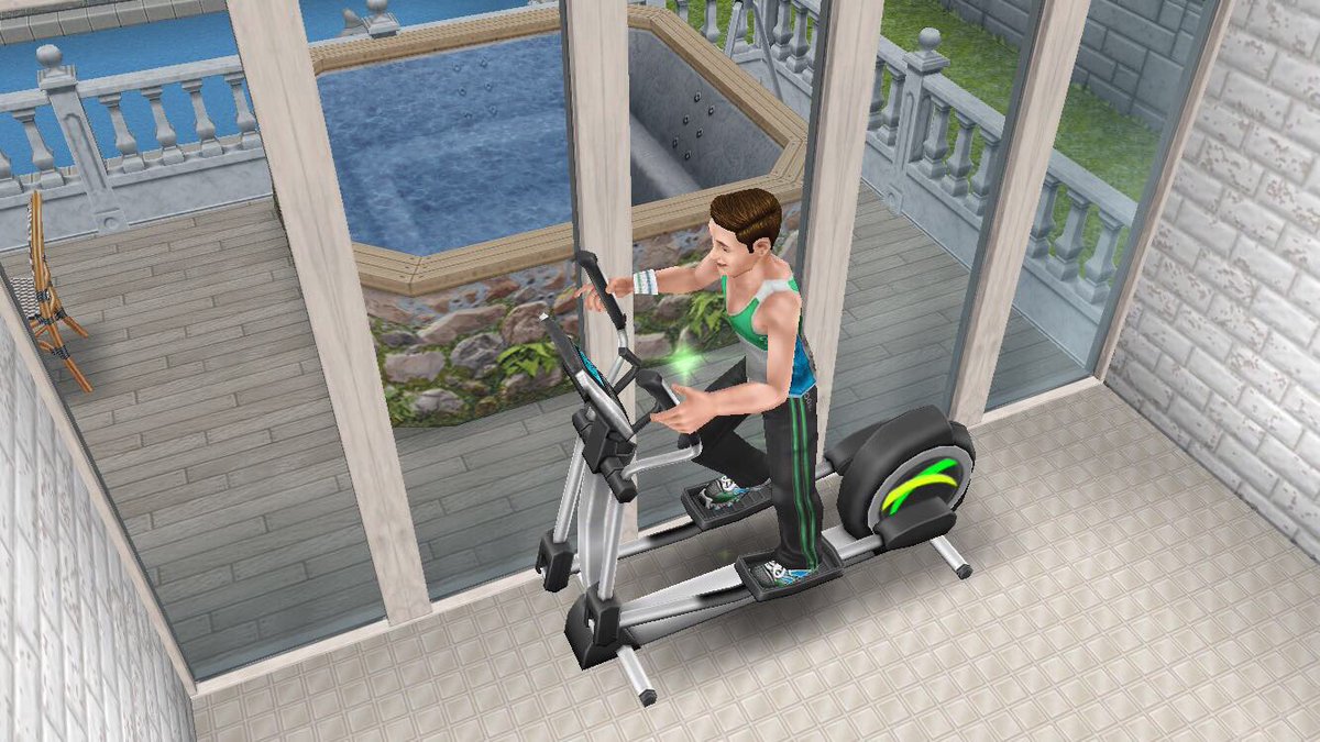 Simburg_SF's tweet photo. Great morning working! @TheSimsFreePlay #TheSimsFreePlay #Sims #workout #exercise #Gordon #Bergson #SimburgSF https://t.co/w5pThXg9cx