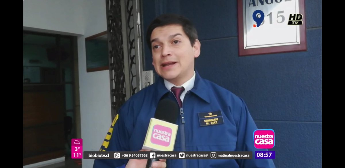 [AHORA] Comisario Mauricio Díaz de la Brigada de #Cibercrimen Concepción entrega recomendaciones en <a href="/Nuestracasa9/">Matinal Nuestra Casa</a> evitar fraudes en tarjetas bancarias. #85AñosInvestigando