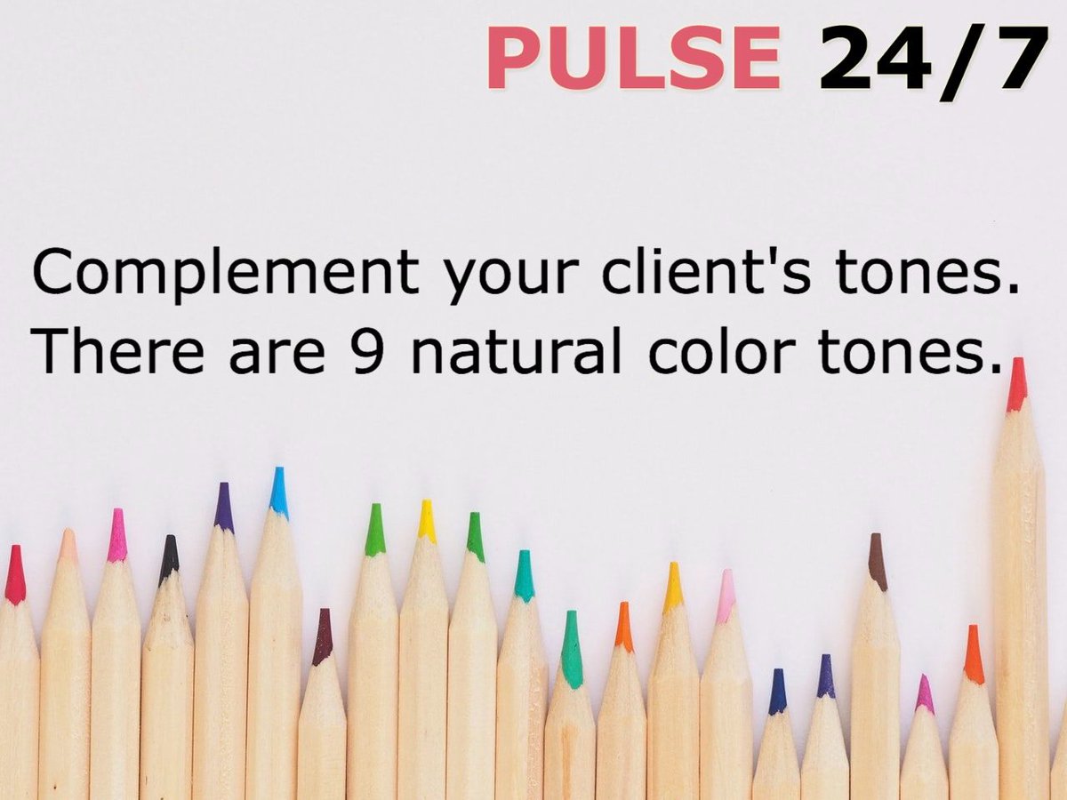 PULSE_247's tweet photo. Fun fact for beauty artists! Be sure to remember to choose specific colors that complement your clients! #colors #beauty #FunFact https://t.co/e4rAnNlKZG