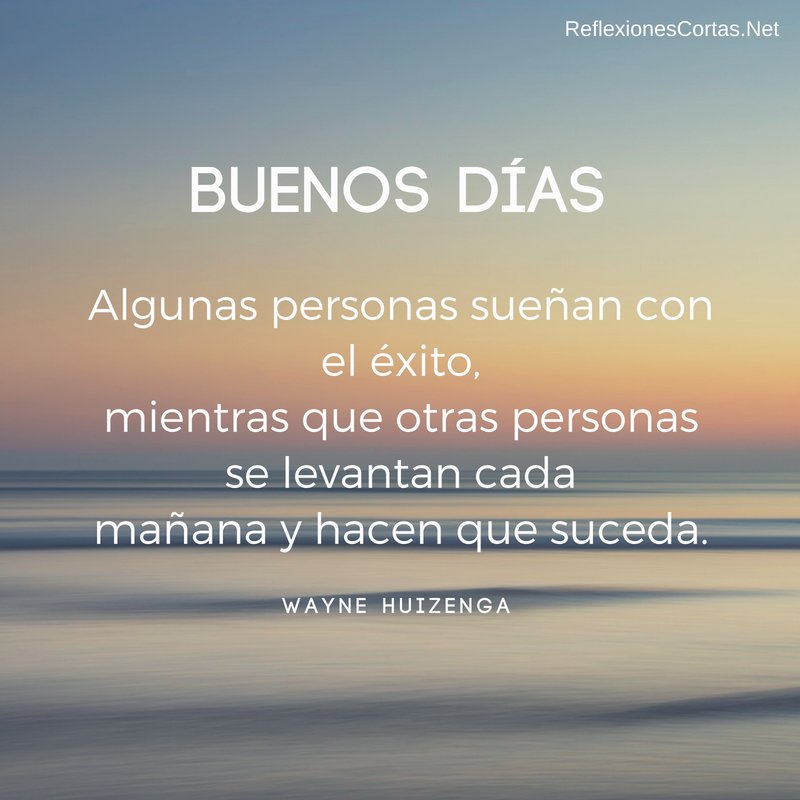 Hoy haz que suceda! #BuenJueves ;)