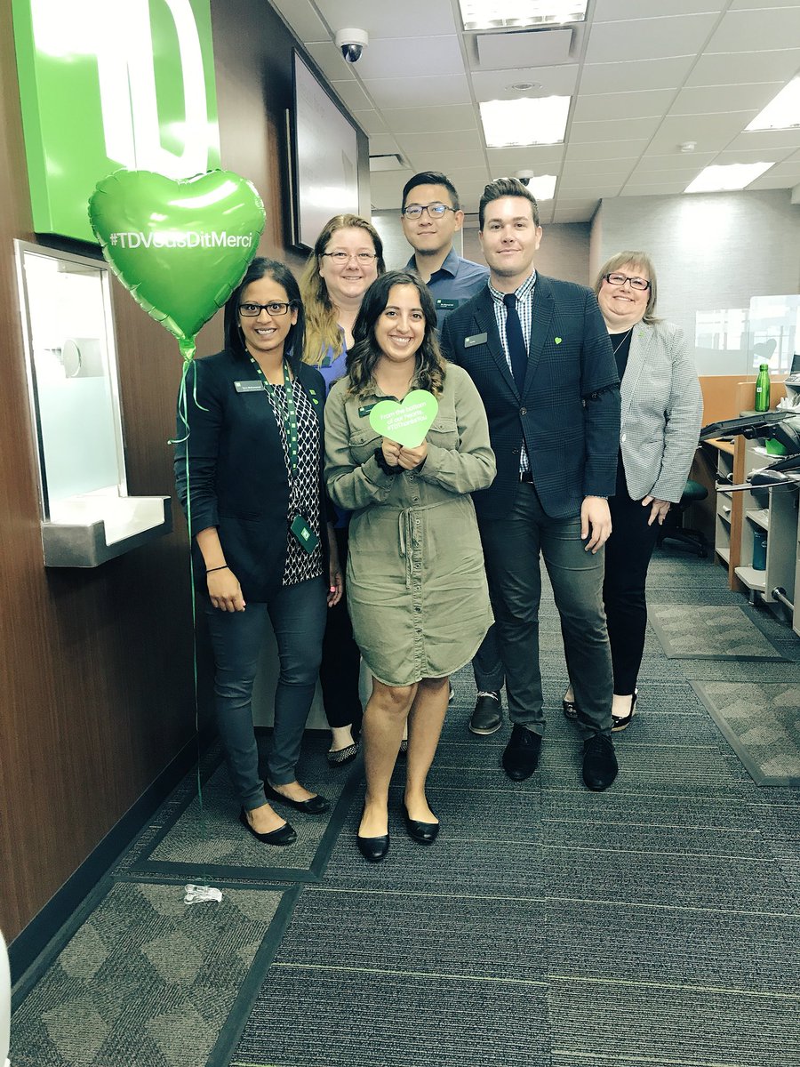 Happy TD Customer Appreciation Day from Br 2864 #goodmorningandwelcome #TDThanksYou  <a href="/TD_Canada/">TD (Canada)</a> @curtisteven91 <a href="/brendavuongtd/">Brenda Vuong</a> <a href="/sandyvaranasi/">Santhi Varanasi (Sandy)</a>
