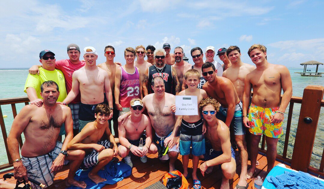 Guy Fieri With is Family in Carnival Cruise