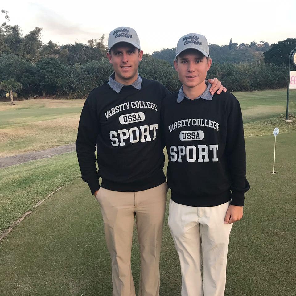 VCSportsLife's tweet photo. Well done to The IIE’s Varsity College Westville students, Jason Broomhead and Clayton Mansfield, who were recently selected for the men’s KZN golf team #VCSportsLife #VCWST https://t.co/EaEIj6XBCg