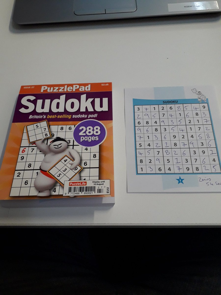 PuzzleLifeUK's tweet image. **JUST FOR FUN COMP**
I've just completed this Sudoku from one of our Puzzle Pads in 2mins 54 seconds. 
Can anyone beat it??
May sort some kind of prize for the best. 
RT.
#Puzzle #Puzzles #PuzzlePad #Sudoku