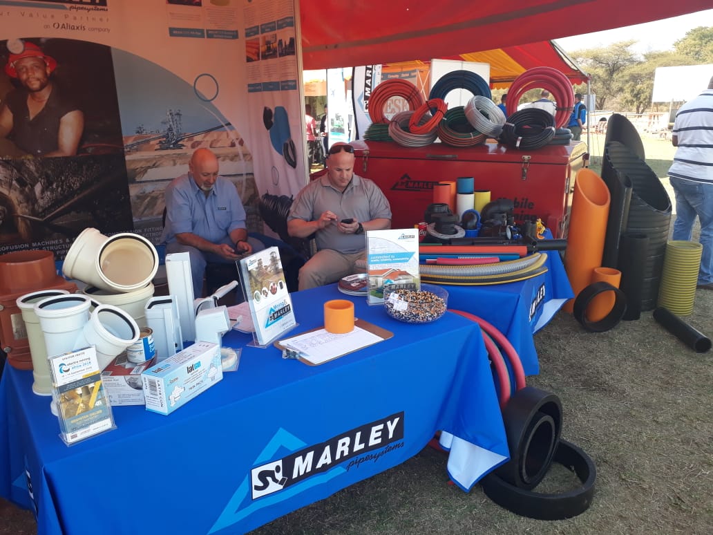 Marleypipe's tweet photo. The Marley Pipe Systems team at #MTESteelpoortExpo https://t.co/ZLBFtxXkPO