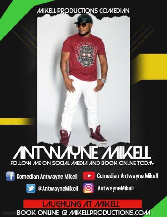 AntwayneMikell's tweet photo. Follow me (@AntwayneMikell) and IG (antwaynemikell), Facebook (Comedian Antwayne Mikell) for upcoming shows and funny clips! Like, share, and follow! This year we’re workin hard to bring the funny. #bookme #comedy #promoters #callingallpromoters #comedian #improvandstandupcomedy https://t.co/Rj10vtfoRS
