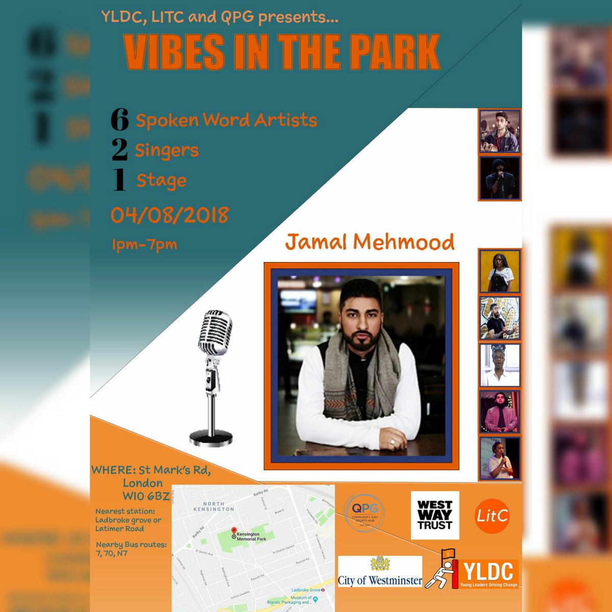 Language_ITC's tweet image. Award winning writer/poet @jamalmehmood will be performing at @VibesInThePark.

His debut collection of poems &apos;Little Boy Blue&apos; has been a smash hit and has made him into one of the most in demand poets around and we cant wait to hear him!

@QPGhub @_YLDC_ @Language_ITC #RT