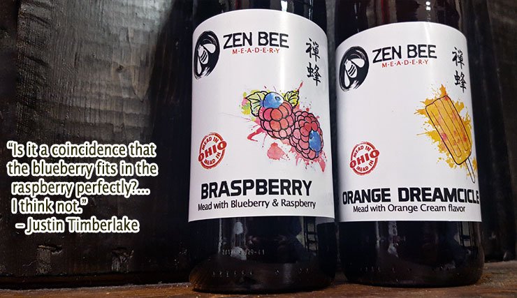 ZenBeeMeadery's tweet photo. We're excited to release our New #Braspberry Blueberry & Raspberry Mead inspired by #JustinTimberlake (Thank you @jtimberlake ) https://t.co/KD2MIDGODg