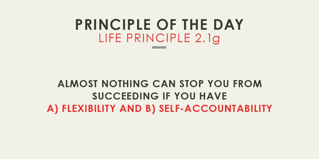 Flexibility is what allows you to accept what reality (or knowledgeable people) teaches you. 

If you're interested in learning more: bit.ly/2uT21nX