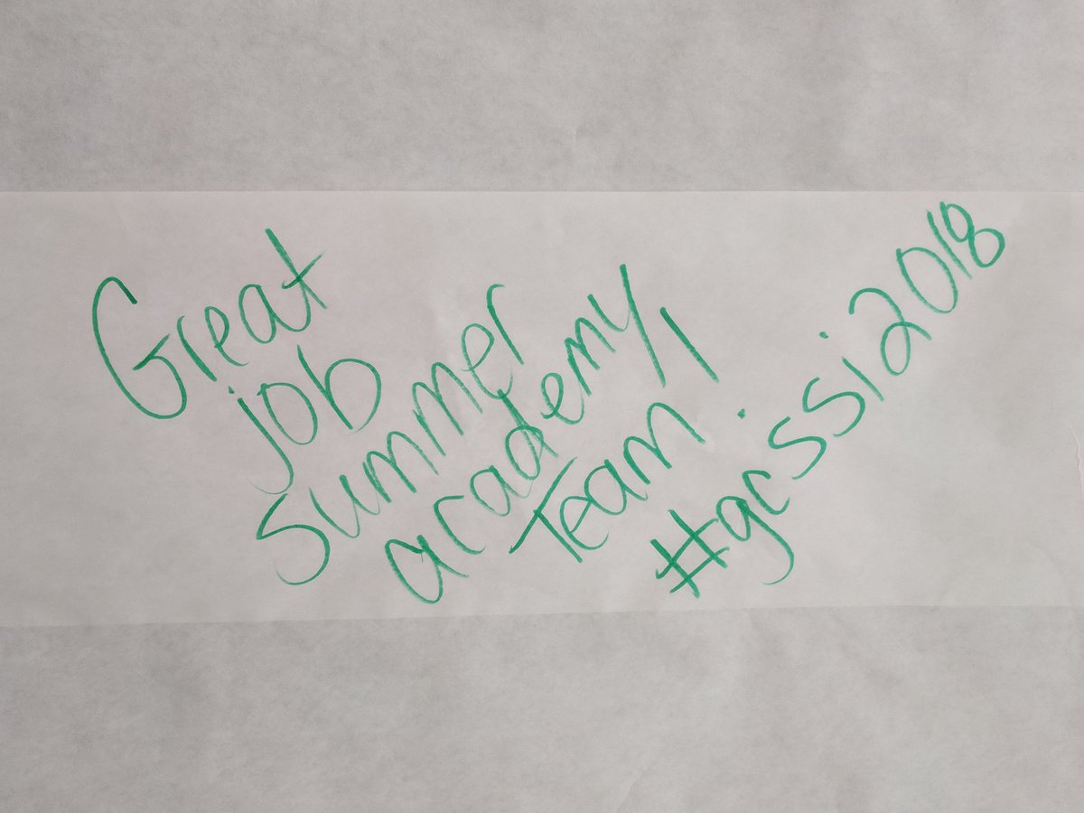 gcssummeracad's tweet photo. Summer Academy highlights.
#gcssi2018
#insidegcsd https://t.co/q3wnC3Q0ej