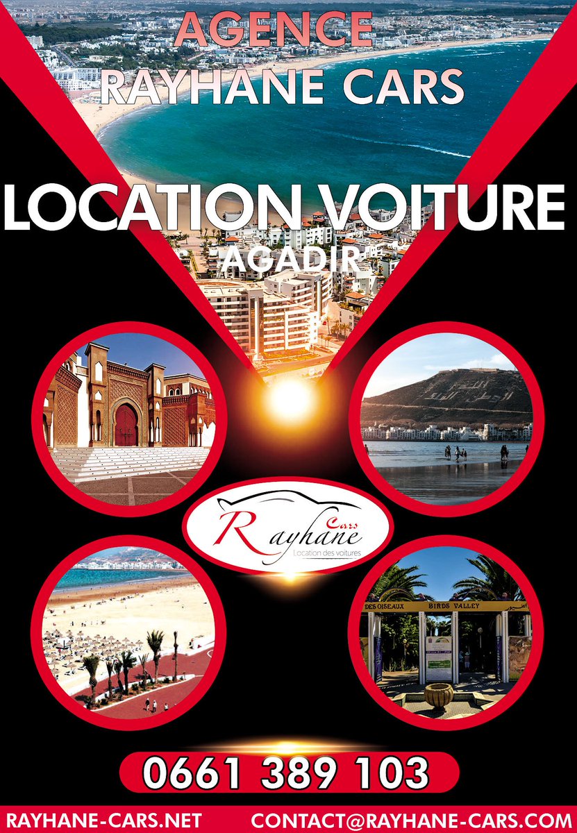 Rayhane_Cars's tweet photo. Agence Rayhan Car offre une grande variété de #voitures pour pouvoir #location voiture #Agadir avec une variété d’offres pour répondre à tous les besoins
https://t.co/Giv11BDGYi
#Benalla
Draghi
Maroc
#HITRADIO
Rabat
#JeudiPhoto
#NationalInternDay
Marrakech
#ماناسيينش https://t.co/VKiaJ1SIpp