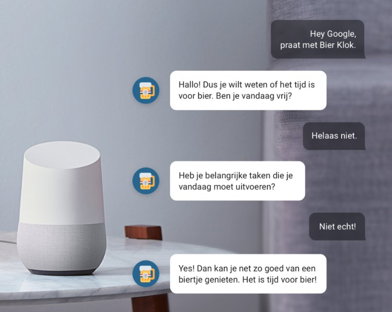 Bultsgeert's tweet image. "Hey Google, is het al tijd voor bier?" @Move4Mobile move4mobile.com/blog/google-de… #GoogleAssistent #Google #assistent #biertje