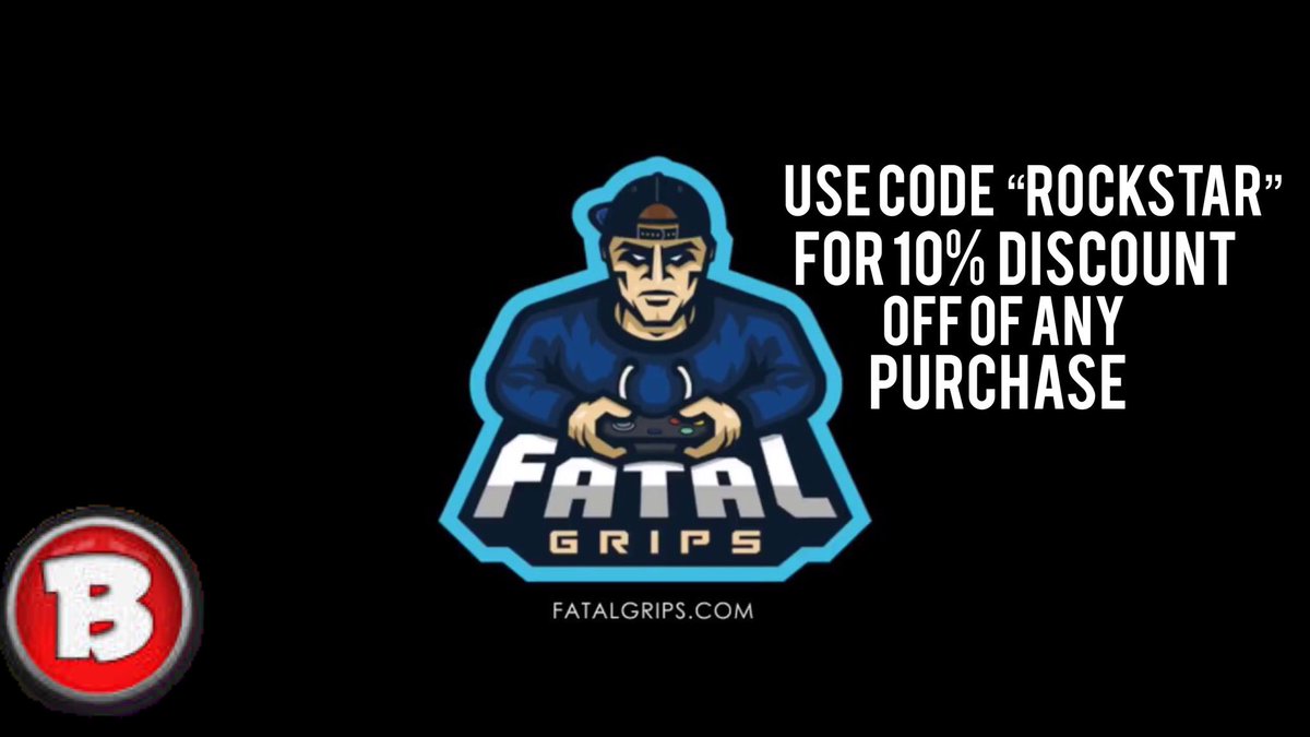 BiggROCKSTAR's tweet photo. I am proud to announce a new sponsorship with @FatalGrips use code “ROCKSTAR” for 10% off of the best grips in the world so go visit https://t.co/tsfdD46LU1 for the best quality grips https://t.co/xmFjo4V8i4