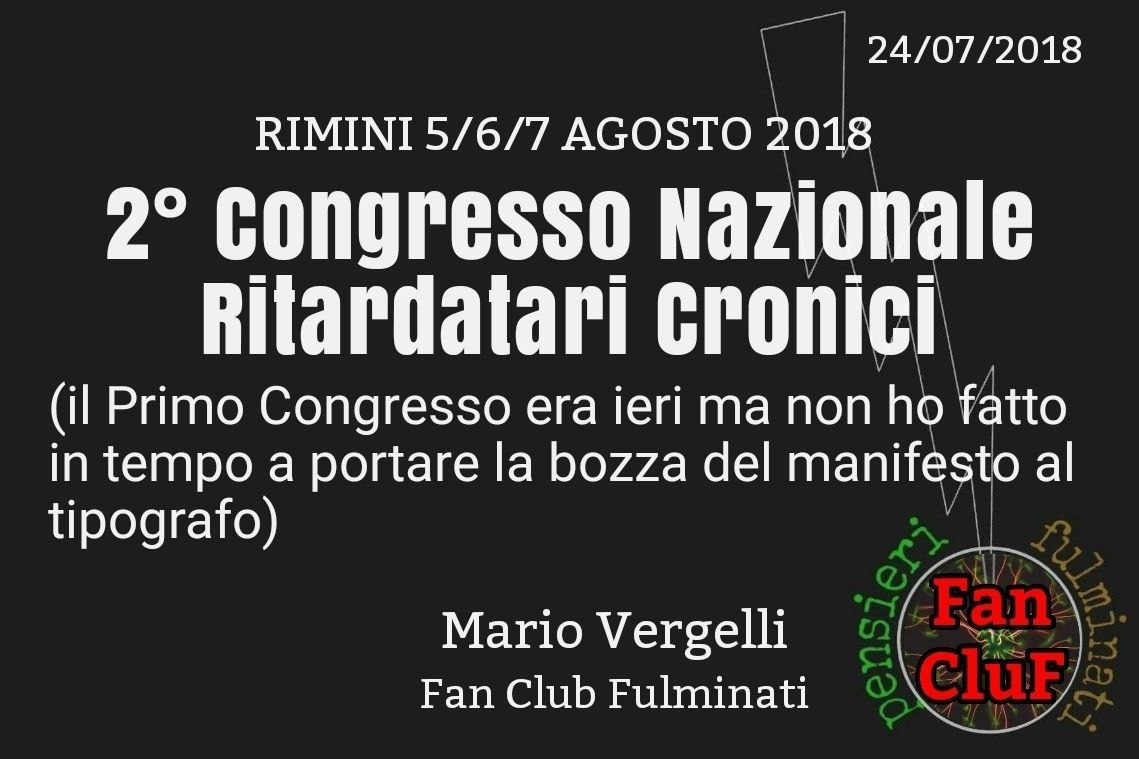 PensieriFulmina's tweet photo. { #MarioVergelli }
#Congresso #Ritardatari #FanClubFulimati #26luglio https://t.co/Q5vxEQKAGa