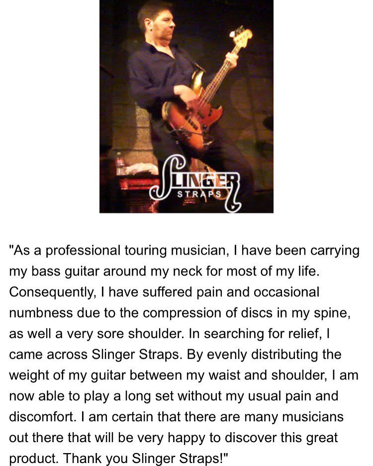 SlingerStraps's tweet photo. We love hearing about Slinger Straps changing musicians lives! 🎸
.
Check out our website to see more about our Straps and read our amazing #reviews❗️
.
#slingerstraps #bassplayer #slingerstraps #hipstrap #bass #bassist #guitar #guitars #guitarist #guitarstrap #bassstrap #music https://t.co/8cwl3AMjVr
