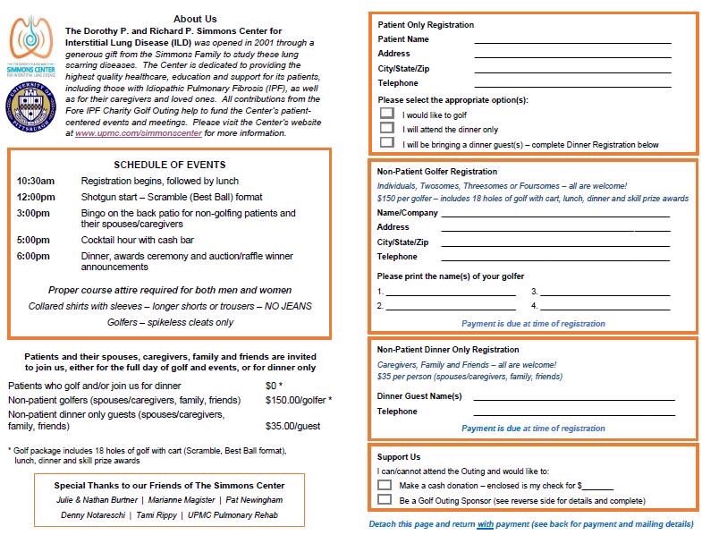 Simmons_ILD's tweet photo. Only 25 more days until the 14th annual Fran Magister Fore IPF Charity Golf Outing on 8/20/18! Hope you can join us! Registration details in attached brochure. #IPF #CharityGolf #Pittsburgh #Golf @PACCM @PACCM_fellows @UPMCnews ⛳️ https://t.co/RXKwMI8h8n