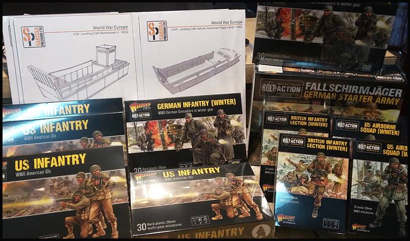 FrontlineGames's tweet photo. Look what our friends at Warlord Games sent for our Open House! prizes for the #BoltAction tournament, drawings and swag bag items and they say more to follow :)
Register here: https://t.co/OhiNqj8BIX https://t.co/dbyrhk8gSG
