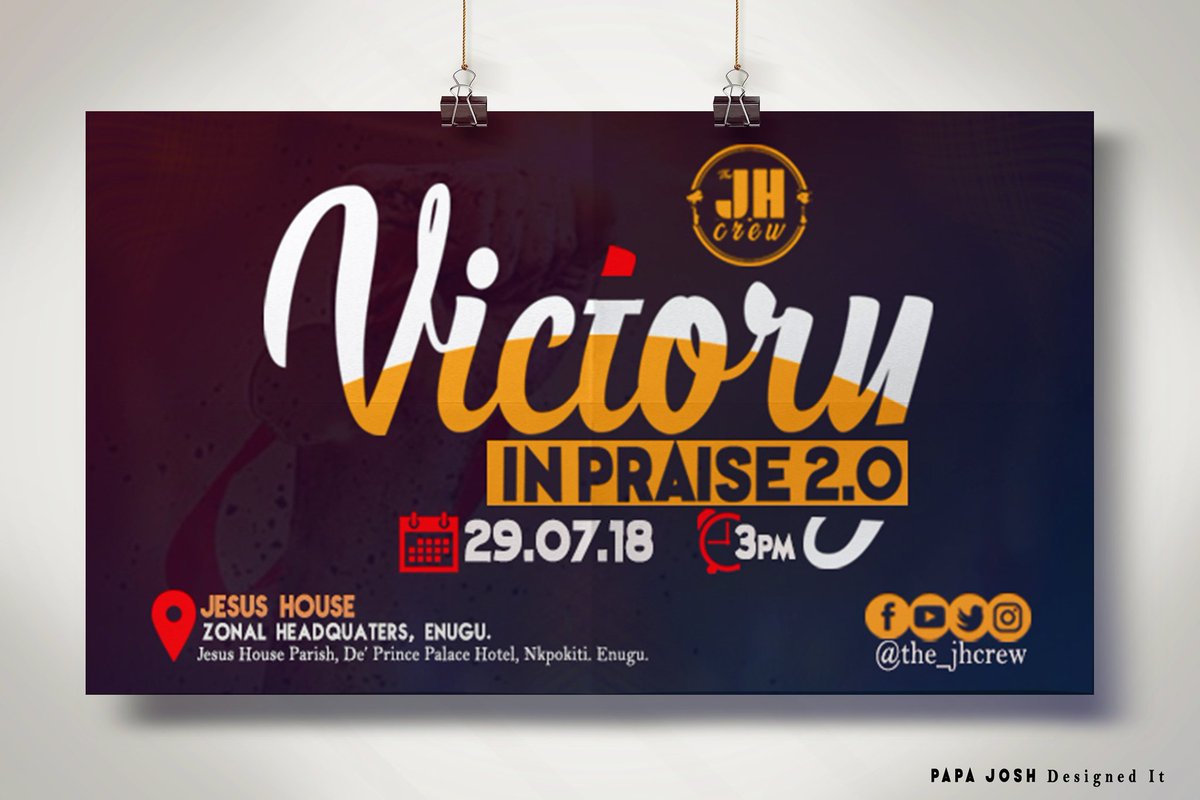 joshuaegeonu_'s tweet photo. Flier design by @egeonu_joshua 🖱
#PapaJosh 🎙
#Phenomjoshonradio📻🎛
C.E.O #TheFutureCrafts🖥💻🎧
Client : #TheJhCrew 🎷🎹🎻
Praise Concert : #victoryinpraise
Contact us today : +2347083210207
Instagram and Twitter : @egeonu_joshua
@da_martini @tsoftz @cre8ive_village https://t.co/911cjmAQyl