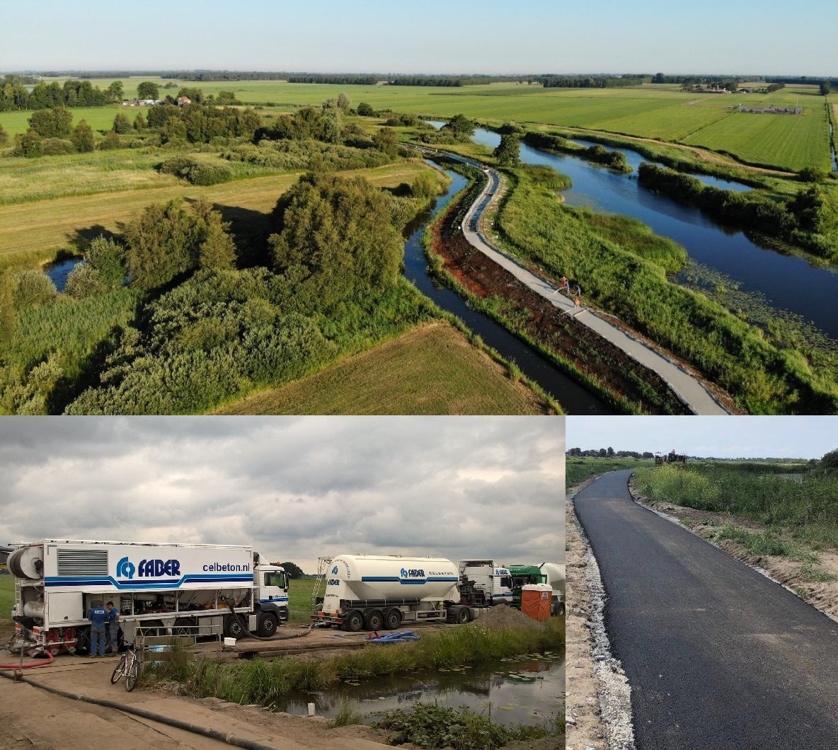 Afgelopen week werd het eerste deel van het fietspad langs de Linde opgeleverd, waarbij Faber Celbeton een lichtgewicht fundering van schuimbeton met ENCI cement realiseerde. Uniek aan dit project: het verpompen van schuimbeton over afstanden groter dan 1000 meter. #samenwerking