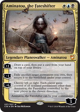 JDofCommander's tweet photo. Esper legendary PW!

I've been seeking a fun blink deck Commander. Finally found it. 

#CommanderChristmas #MTGC18 https://t.co/ysW93JJEOA