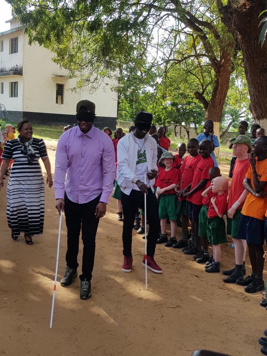 What a powerful day. Visited The Likoni School for the blind. Me and <a href="/redsanmusic/">#baddest</a> were blindfolded and one lesson I learnt today is that we should not take what we have for granted. Then Redsan akaenda kwa msitu #twawezalive