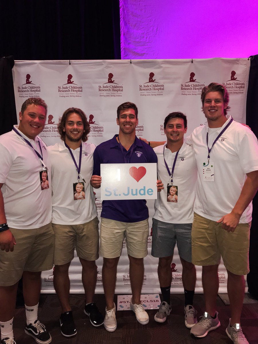 Players Attending St. Jude’s National Leadership Symposium in Memphis this Week. Leading Nation in fundraising effort for 4th straight year. Story:  tommiemedia.com/news/football-… <a href="/StJude/">St. Jude</a> <a href="/StJudeResearch/">St. Jude Research</a> <a href="/MIACathletics/">MIAC</a> <a href="/UofStThomasMN/">University of St. Thomas</a> <a href="/MiacFtbl/">MIAC Football Recruiting</a> <a href="/d3football/">D3football.com</a> <a href="/D3FBHuddle/">In The (D3FB) Huddle</a> #ItsJustDifferent