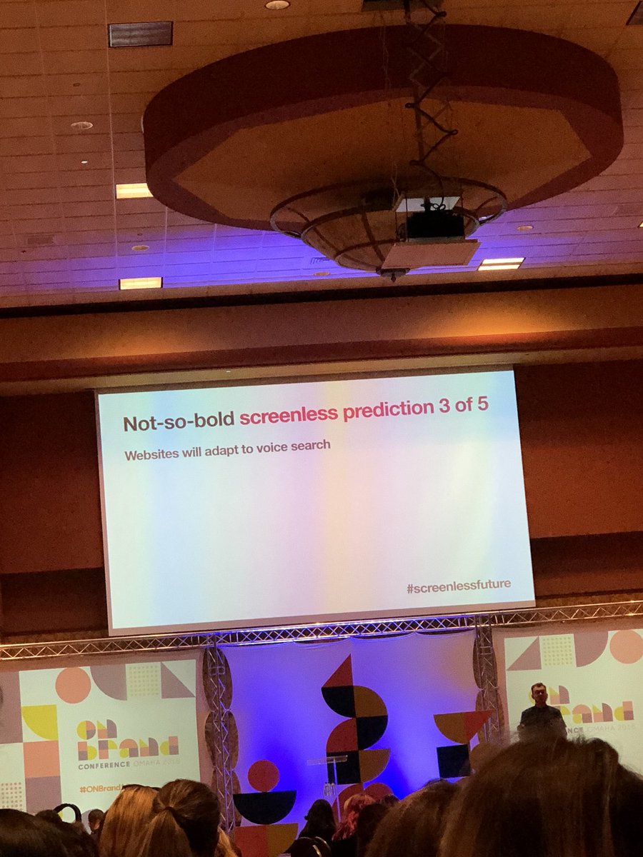 CanaryandCoal's tweet photo. “The way that we type is different than the way that we talk.” #ONbrand18 #screenlessfuture https://t.co/nCEU1fSCO6
