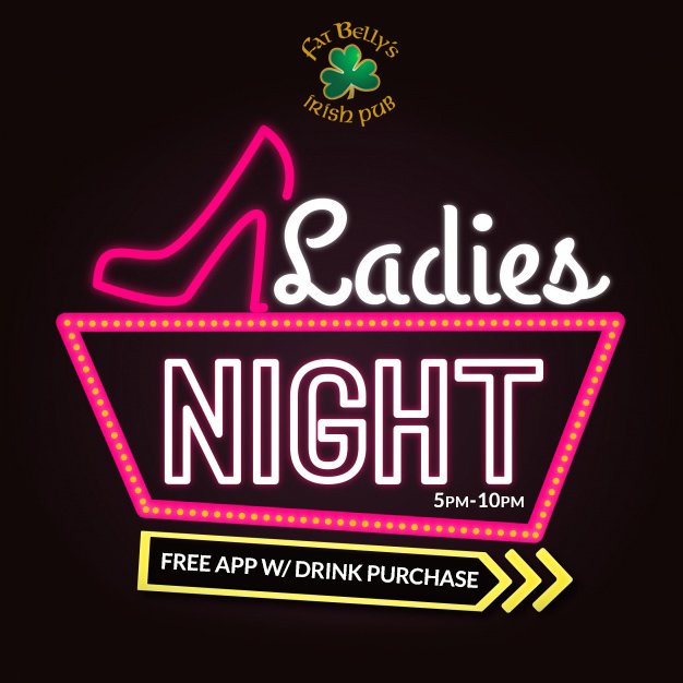 Fat_Bellys_Pub's tweet photo. It's Ladies Night tonight at #FatBellys!! https://t.co/qTBN69Q4NB